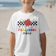 Preschool Vibes Retro Groovy Apple Back To School Graphic Kid T-Shirt Preschool Vibes Retro Groovy Apple Back To School Graphic Kid T-Shirt