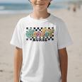 Retro Checkered School Nurse Squad Back To School Graduation Graphic Kid T-Shirt Retro Checkered School Nurse Squad Back To School Graduation Graphic Kid T-Shirt