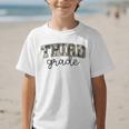 Retro Third Grade Old Camo Back To School Girl Boy 3rd Grade Graphic Kid T-Shirt