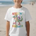 T Rex Rollin Into Kindergarten Back To School First Day Boys Graphic Kid T-Shirt T Rex Rollin Into Kindergarten Back To School First Day Boys Graphic Kid T-Shirt