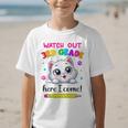 Watch Out 3rd Grade Here I Come Girls Cat Back To School Graphic Kid T-Shirt Watch Out 3rd Grade Here I Come Girls Cat Back To School Graphic Kid T-Shirt