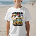 Watch Out Preschool Here I Come Preschool Back To School Graphic Kid T-Shirt