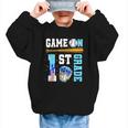 1st Grade Back To School Baseball Drip Ice Cream Game On Graphic Kid Sweatshirt