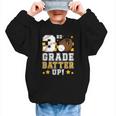 3rd Grade Batter Up Baseball First Day Back To School Graphic Kid Sweatshirt 3rd Grade Batter Up Baseball First Day Back To School Graphic Kid Sweatshirt