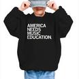 America Needs Music Education Advocacy Back To School Graphic Kid Sweatshirt America Needs Music Education Advocacy Back To School Graphic Kid Sweatshirt