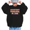 Assistant Principal Mode On Back To School Appreciation Graphic Kid Sweatshirt Assistant Principal Mode On Back To School Appreciation Graphic Kid Sweatshirt