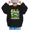 Back To School 4th Fourth Grade Level Unlocked Gamer Kid Graphic Kid Sweatshirt