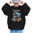Back To School First Grade Here I Come For Boy Kids Truck Graphic Kid Sweatshirt
