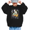Back To School Goat School Bus 100 Days Of School Graphic Kid Sweatshirt