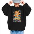 Back To School Lion School Bus 100 Days Of School Graphic Kid Sweatshirt