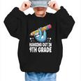 Back To School Ninth Grade Sloth Hanging Out In 9th Grade Graphic Kid Sweatshirt