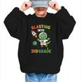 Blasting Into 3rd Grade Dinosaur Astronaut Back To School Graphic Kid Sweatshirt