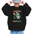 Blasting Into Kindergarten Dinosaur Astronaut Back To School Graphic Kid Sweatshirt Blasting Into Kindergarten Dinosaur Astronaut Back To School Graphic Kid Sweatshirt