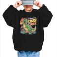 Boy Kid Ready To Crush 2nd Grade Dinosaur Back To School Graphic Kid Sweatshirt