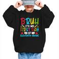 Bruh It's My First Day Of Junior Back To School Graphic Kid Sweatshirt