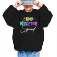 Camp Director Squad Counselor Camper Camping Back To School Graphic Kid Sweatshirt Camp Director Squad Counselor Camper Camping Back To School Graphic Kid Sweatshirt