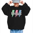 Checkered Principal Lightning Bolt Back To School Graphic Kid Sweatshirt Checkered Principal Lightning Bolt Back To School Graphic Kid Sweatshirt