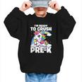 Crush Pre-K Girls Back To School Unicorn First Day Preschool Graphic Kid Sweatshirt Crush Pre-K Girls Back To School Unicorn First Day Preschool Graphic Kid Sweatshirt