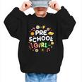 Cute Preschool Girl First Day Of School Back To School Graphic Kid Sweatshirt Cute Preschool Girl First Day Of School Back To School Graphic Kid Sweatshirt