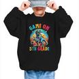 Dinosaur Video Games Back To School 5th Grade Boys Gamer Graphic Kid Sweatshirt