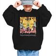 Dyslexia Interventionist Groovy Coquette Bow Back To School Graphic Kid Sweatshirt