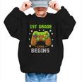First Day Of 1st Grade Level Begins Back To School Boy Graphic Kid Sweatshirt First Day Of 1st Grade Level Begins Back To School Boy Graphic Kid Sweatshirt