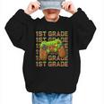 First Day Of 1st Grade Level Begins Back To School Girl Boy Graphic Kid Sweatshirt First Day Of 1st Grade Level Begins Back To School Girl Boy Graphic Kid Sweatshirt