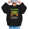 First Day Of 4th Grade Level Begins Back To School Boy Graphic Kid Sweatshirt