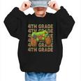 First Day Of 4th Grade Level Begins Back To School Girl Boy Graphic Kid Sweatshirt
