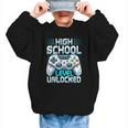 First Day Of High School Level Unlocked Back To School Gamer Graphic Kid Sweatshirt First Day Of High School Level Unlocked Back To School Gamer Graphic Kid Sweatshirt