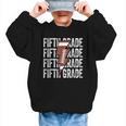 Football Fifth Grade First Day Of 5th Grade Back To School Graphic Kid Sweatshirt