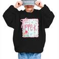 Girls Pre-K Coquette Bow Pink Preppy Back To School Graphic Kid Sweatshirt