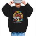 Happy First Day Of School Nurse Rainbow Back To School Graphic Kid Sweatshirt Happy First Day Of School Nurse Rainbow Back To School Graphic Kid Sweatshirt