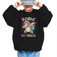 Kids Boom I'm Going To 1st Grade Dabbing Sloth For Back To School Graphic Kid Sweatshirt