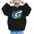 Kids Shark With School Books Back To School Shark Lovers Graphic Kid Sweatshirt Kids Shark With School Books Back To School Shark Lovers Graphic Kid Sweatshirt