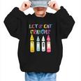 Kindergarten Back To School Crayons Let's Eat Crayon Graphic Kid Sweatshirt Kindergarten Back To School Crayons Let's Eat Crayon Graphic Kid Sweatshirt