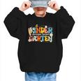 Kindergarten Dream Team Groovy Retro Children Back To School Graphic Kid Sweatshirt Kindergarten Dream Team Groovy Retro Children Back To School Graphic Kid Sweatshirt