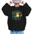 Leaping Into Pre-K Jumping Tree Frog Back To School Fun Graphic Kid Sweatshirt Leaping Into Pre-K Jumping Tree Frog Back To School Fun Graphic Kid Sweatshirt