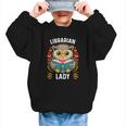 Librarian Lady Library Cute Owl Back To School Women Girls Graphic Kid Sweatshirt Librarian Lady Library Cute Owl Back To School Women Girls Graphic Kid Sweatshirt