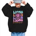 Lion Mascot Back To School Spirit Sports Men Women Groovy Graphic Kid Sweatshirt