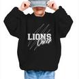 Lions Cheer Back To School Cheerleading Team Spirit Graphic Kid Sweatshirt Lions Cheer Back To School Cheerleading Team Spirit Graphic Kid Sweatshirt