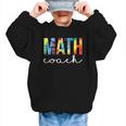 Math Coach For Work Tie Dye Back To School Appreciation Day Graphic Kid Sweatshirt