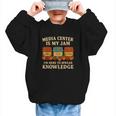 Media Center Is My Jam Library Reading Back To School Graphic Kid Sweatshirt Media Center Is My Jam Library Reading Back To School Graphic Kid Sweatshirt