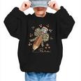 Melanin Pencil Leopard Bow Para Back To School Graphic Kid Sweatshirt