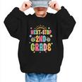 Next Stop 2nd Grade Groovy Retro Second Grade Back To School Graphic Kid Sweatshirt