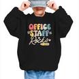 Office Staff Rocks Back To School Secretary Administrative Graphic Kid Sweatshirt Office Staff Rocks Back To School Secretary Administrative Graphic Kid Sweatshirt