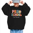 Preschool Crew Team Retro Groovy Vintage Back To School Graphic Kid Sweatshirt