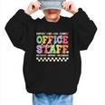 Retro Groovy Office Staff Life Flowers Back To School Graphic Kid Sweatshirt Retro Groovy Office Staff Life Flowers Back To School Graphic Kid Sweatshirt