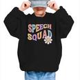 Retro Speech Squad Back To School Speech Therapist SLP Graphic Kid Sweatshirt Retro Speech Squad Back To School Speech Therapist SLP Graphic Kid Sweatshirt