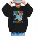 Roaring Into 2Nd Grade DinosaurRex Back To School Graphic Kid Sweatshirt